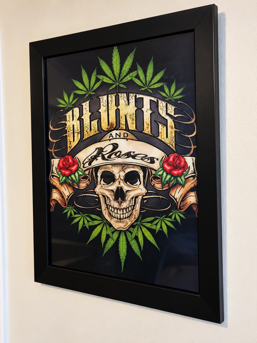Original framed artwork photograph: Blunts & Roses