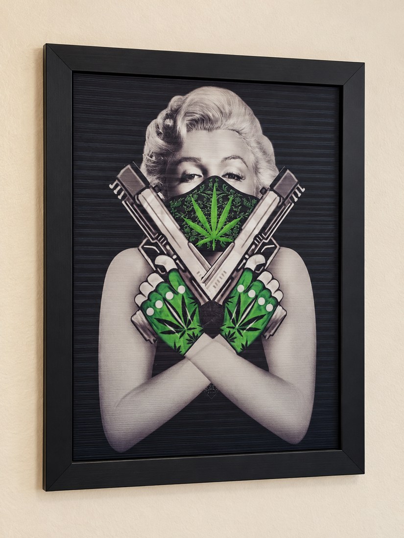 Original framed artwork photograph: Marilyn — Pop Art